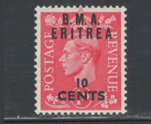 Great Britain Offices Eritrea 1948 Surcharge 10c on 1p Scott # 2 MH