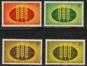 Guinea Scott 275-8 MNH** 1963 FAO freedom from hunger set