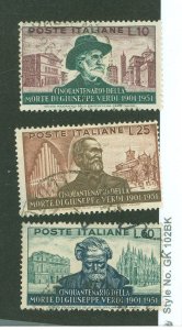 Italy #594-6 Used Single (Complete Set)