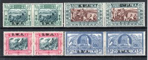 South West Africa 1938 Vootrekker set South Africa opt SG 105-08 MH