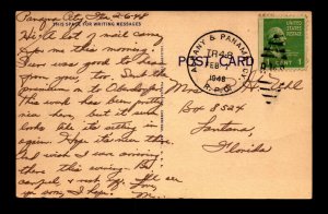 1948 Albany & Panama City RPO Card - L23067