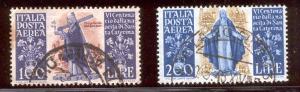 ITALY C127-8 USED ST. CATHERINE CARRYING THE CROSS 1948