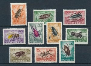 [108736] Hungary 1954 Insects beetles wasp Airmail MLH