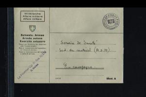 Switserland Army postal service - Feldpost  - Cp. Front Füs. III/218 [FX095]