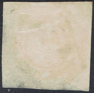 TASMANIA 1853 QV COURIER 4D PLATE I USED