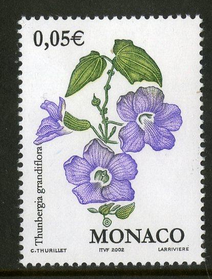 MONACO 2227 MNH BIN $0.25 FLOWERS