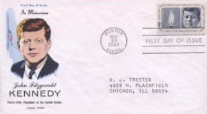 1246 5c JOHN F. KENNEDY - Fluegel cachet