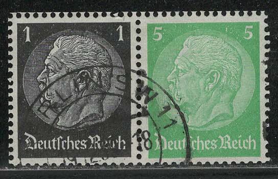 Germany Scott # 415, 418, used, se-tenant, Mi# W71