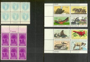 UNITED STATES (198) Blocks/Plate Blocks/Strips Stamps ALL Never Hinged FV=$67+