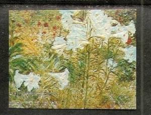 Bhutan 1970 Flower by Kuroda Sc 114B Gaugin Monet Redon Van Gogh Reoir Painti...