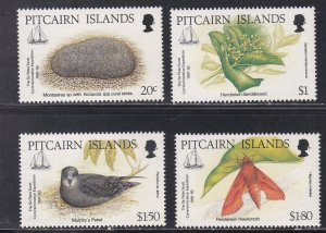 Pitcairn Islands # 371-374, Flora & Fauna, Mint NH, 1/2 Cat.