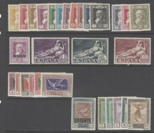 Spain Scott 386-402, C18-30, E7 MNH