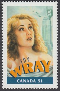 Canada - #2153b  Canadians in Hollywood - Fay Wray - From Souvenir Sheet - MNH