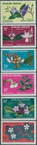 Gabon 1972 SG449-454 Flowers set MNH