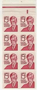 US SCOTT 1288b 15¢ Oliver Wendell Holmes Pane of 8  from booklet MNH