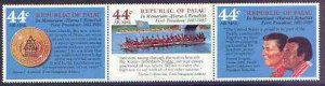 PALAU - 1985 - Pres. Remelik Commemoration - Perf 3v Set - Mint Never Hinged