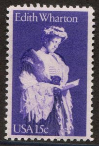 1832 US 15c Edith Wharton, MNH