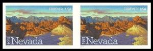 US 4907a Statehood Nevada imperf NDC horz pair (2 stamps) MNH 2014