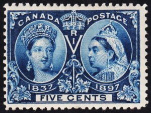 Canada Scott 54 (1897) Mint H F, CV $70.00 C