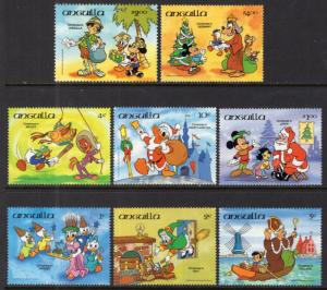 Anguilla 596-604 Disney's MNH VF