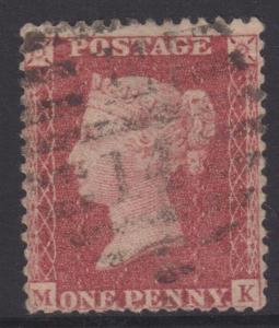 Great Britain QV Sc#20 Used Letters MK