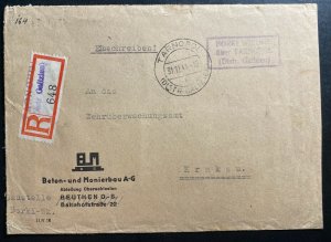 1941 Tarnopol GG Poland Germany Commercial Registered Cover To Krakow