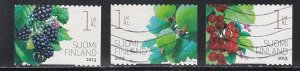 Finland # 1426a-1426c, Berries, Used, 1/2 Cat.