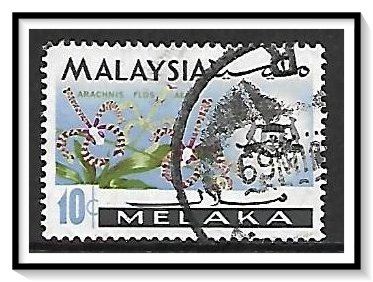 Malacca #71 State Crest & Orchids Used