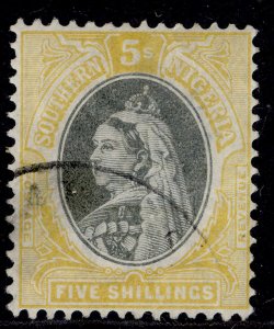 SOUTHERN NIGERIA EDVII SG8, 5s black & orange-yellow, FINE USED. Cat £130.