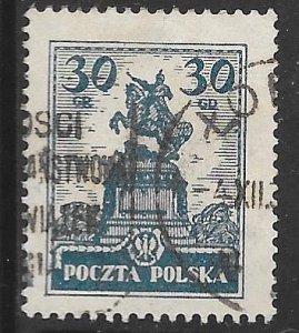 Poland 235: 30g Sobieski Statue, Lwow, used, VF