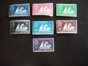 Stamps - St Pierre Miquelon - Scott# 300-306 - Mint Hinged Part Set of 7 Stamps