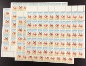 1187  Frederic Remington, Artist  Lot of 4 sheets MNH  4 c Sheet of 50   1961