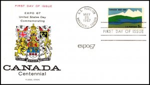 Scott 1321 - 5 Cents Canada Fluegel FDC - Unaddressed - Planty 1324-21