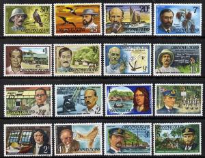 Christmas Island 1977 Famous Visitors definitive set 16 v...