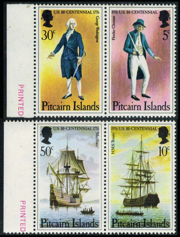 Pitcairn Islands Scott 156-159 Mint never hinged.