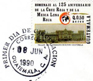 Guatemala 90 Red Cross 125th.Anniv.set (1) FDC  Sc.# C838 