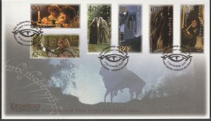 New Zealand 2001 The Lord of the Rings The Fellowship of the Ring FDC