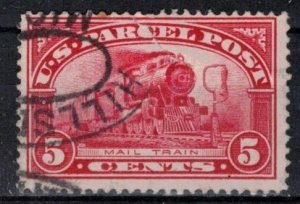 USA - Parcel Post - Scott Q5 w/ Registry Cancel