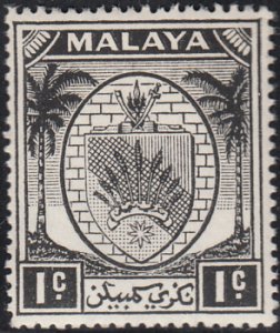 Malaya Negri Sembilan 1949-55 MH Sc 38 1c Coat of Arms