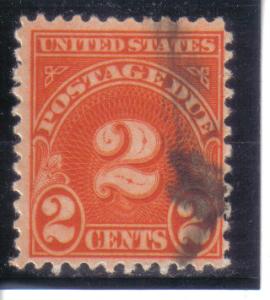 J81- .02 Postage Due used avg. 