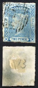 Western Australia SG60 2d Deep Ultramarine (stained on reverse) Cat 140 pounds