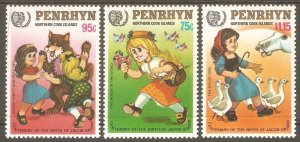 PENRHYN ISLANDS Sc# 324 - 326 MNH FVF Set of 3 Youth Year Children Fairy Tales