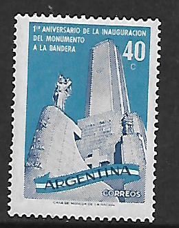 ARGENTINA 676 MNH FLAG MONUMENT ISSUE