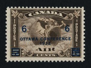 Canada C4 F MNH Mercury with Scroll, o/p