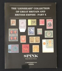 Great Britain & British Empire Lionheart 2019 Stamp Auction Catalogue MK4519
