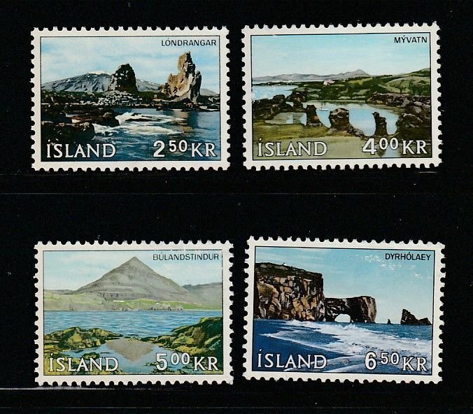 Iceland 380-383 Set MH Views