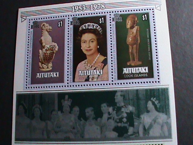 AITUTAKI -1978 -25TH ANNIVERSARY:CORONATION OF ELIZABETH II MNH S/S SHEET VF