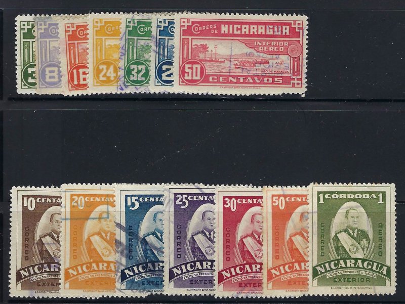 NICARAGUA C222-35 USED SCV $3.60 BIN $1.45 PLACES, PERSON