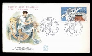 France 1978 Roland Garros Tennis FDC