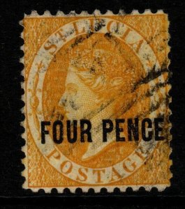 ST.LUCIA SG30 1882 4d YELLOW p12 USED